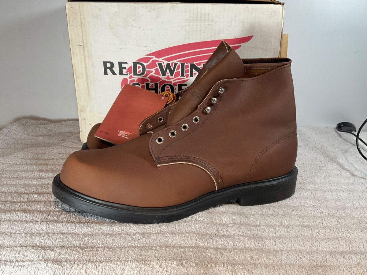 NOS Men's Red Wing USA Super Sole 952 Round Toe Work Boots NOS Men's Red Wing USA Super Sole 952 Round Toe Work Boots