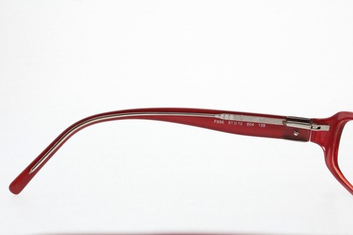 Fendi Women's F996 604 Red Oval Eyeglasses Frames 51/15-135 mm Italy - Picture 6 of 8