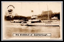 Real Photo Post Card  RPPC -  Ships  - P.S. Bilsdale At Scarborough