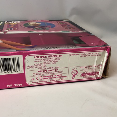 SEALED MATTEL Barbie Beauty Center Playset (1992) #7566 Brand New in Box NIB - Picture 6 of 13