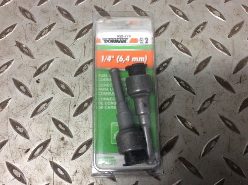 Dorman Fuel Line Connector Fitting 1/4" Straight Metal Dorman 800-778 Lot of 4