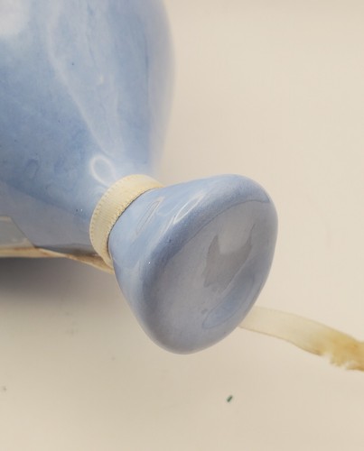 Vintage blau Keramik Keramik Ballon Wand Art Deco Pop Kinderzimmer Zirkus MCM 9×5" selten - Bild 10 von 10