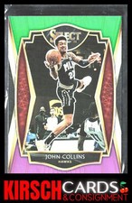 John Collins 2020-21 Panini Select #149 Green White Purple Atlanta Hawks