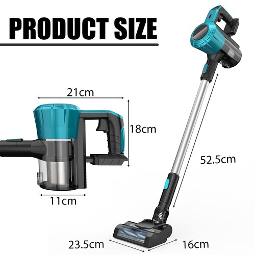 Für Makita 18v Akku Handstaubsauger Staubsauger beutellos 3in1 Akkusauger /5.5Ah - Bild 7 von 20