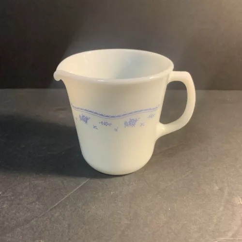 CORELLE  PYREX MORNING BLUE   CREAMER  3 5/8"