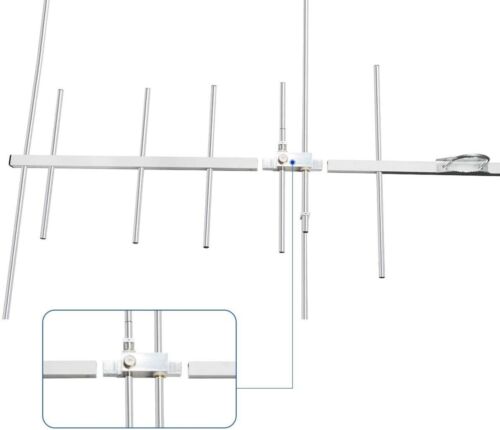 Yagi Antenna VHF UHF 2m 70cm High Gain 8 Elements GMRS Vertical Radio Base Mast - Bild 2 von 6