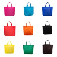 Reusable Non-woven Shopping Bag Foldable Shoulder Tote Handbag Fabrics Grocery↔