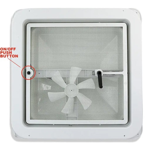 14" Caravan Skylight Roof Vent Remote Control Camper Motorhome RV Exhaust Fan - Picture 8 of 14