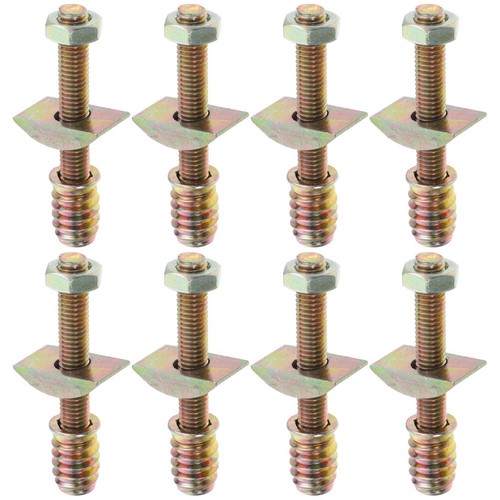 8 Set Ricambi Letto Hardware Letto Telaio Letto Parti Mezza Luna Dado Connettore Mobili - Foto 1 di 12