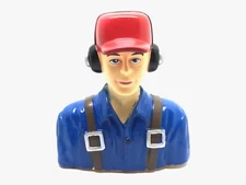 1/6 1:6 4" Blue Civil Pilot Figure RC Plane Models 4"x3 3/8"x1 3/4" US SELL SHIP