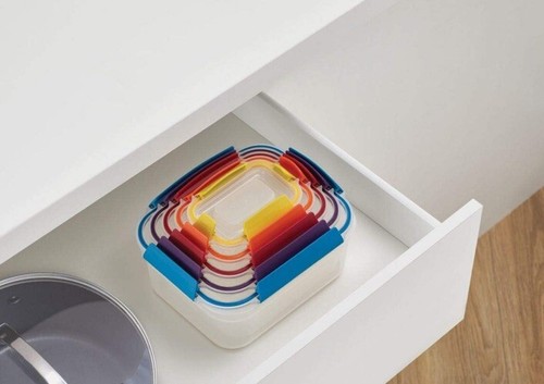 Joseph Joseph Nes Lock 5-piece Multi-size Food Storage Container Set With Lids - Picture 3 of 6