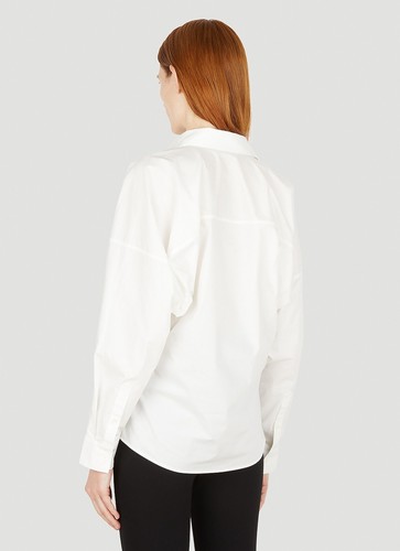 Toteme Organic Cotton Shirt White Sz 32 / 6 RRP AUD $390 - Picture 7 of 10