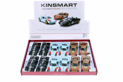Kinsmart 5'' 1966 Ford GT40 MKII #2 Heritage Diecast Model Toy 1:32 Choose Color