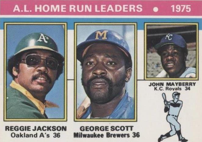 1976 O-Pee-Chee - George Scott John Mayberry Reggie Jackson #194 - 1 of 1