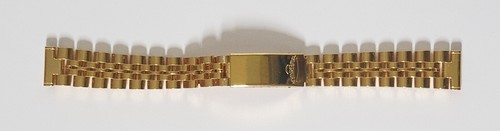 ORIGINAL DAMEN ARMBAND TAVERNIER VINTAGE ANSA 14mm: STAHL FARBE GOLD - Bild 1 von 4