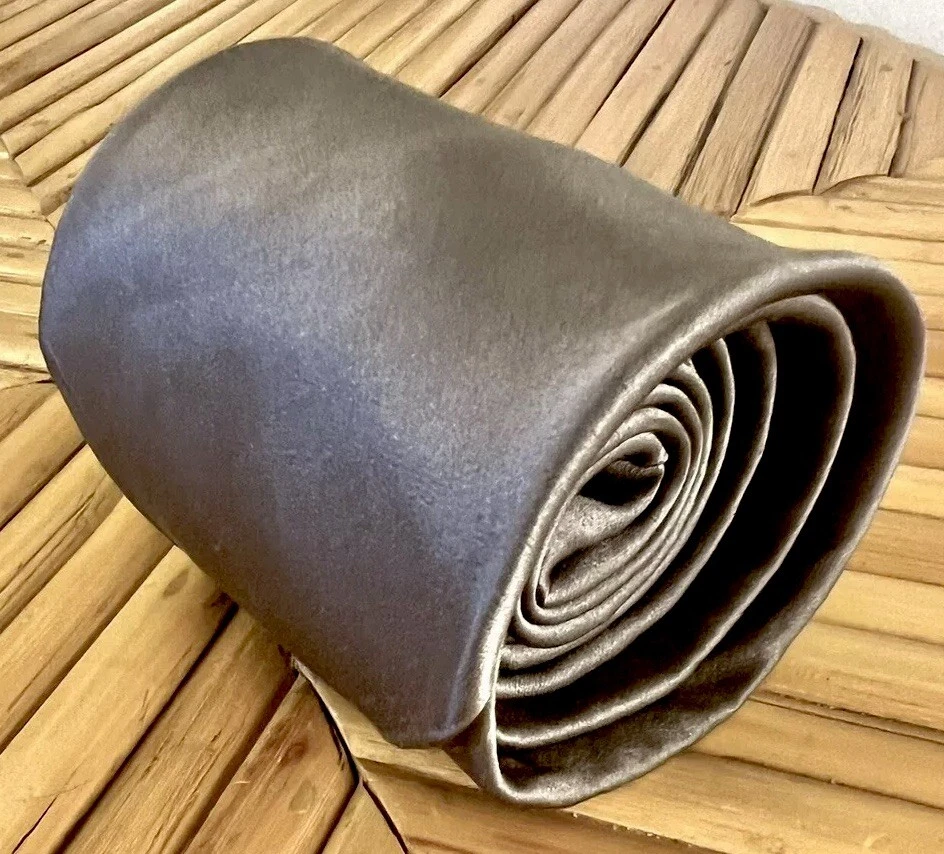 Corbata de seda gris de diseñador para hombre clásica de lujo formal accesorio para hombre " Foto 4 de 4