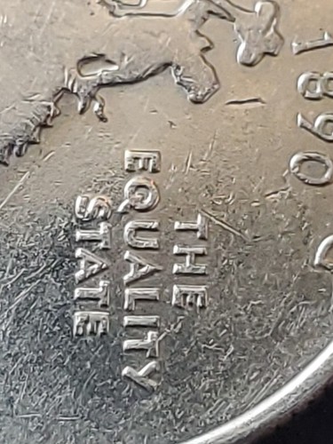 RARE ERROR, 2007 Wyoming State Quarter, Die Break - Picture 9 of 14