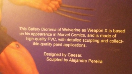 WEAPON X - PVC DIORAMA- WOLVERINE- X-MEN- MARVEL- 2020 DIAMOND SELECT TOYS - Picture 8 of 12