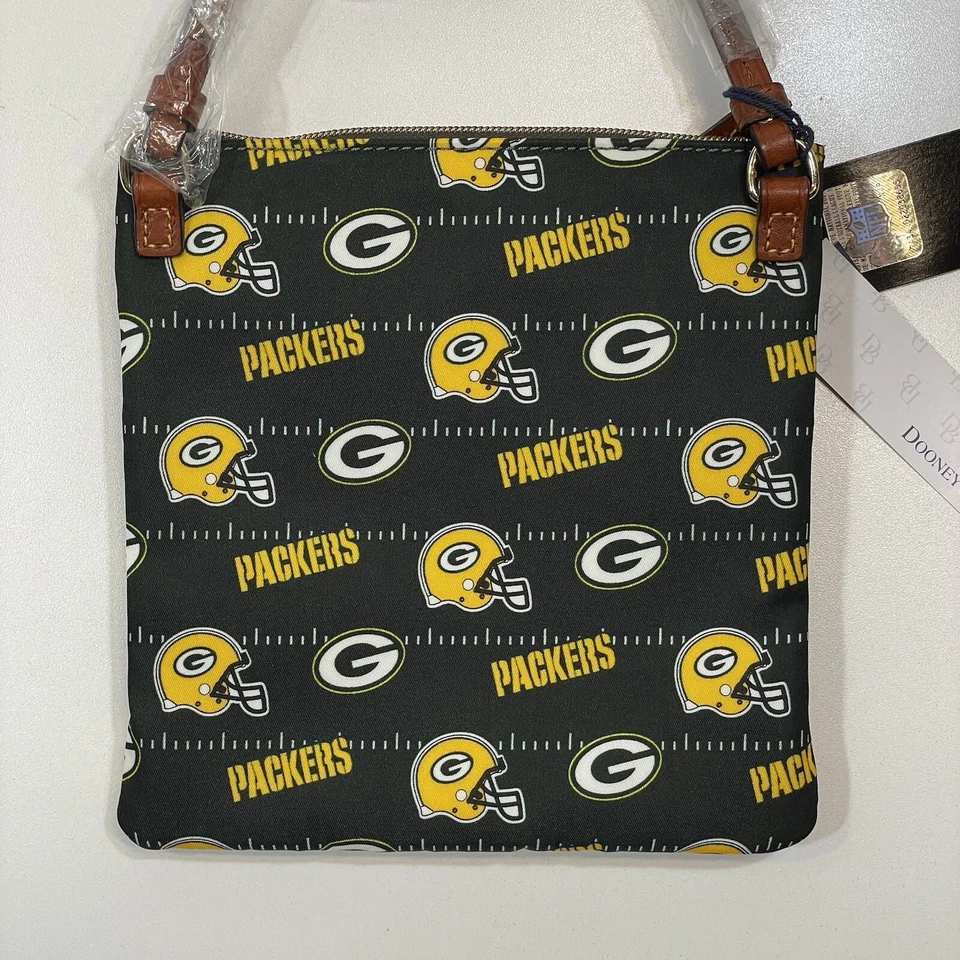 Dooney And Bourke NFL 绿湾包装工斜挎包侧身包钱包全新带标签 — 第 4/4 张图片