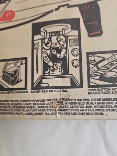Hasbro GI Joe Cobra MORAY HYDROPLANIL 1985 de colección solo mal estado - Imagen 15 de 17