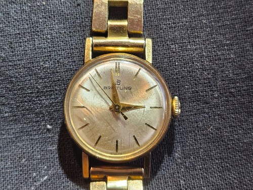 Breitling Damenarmbanduhr Ref 7105 vergoldet - Bild 12 von 22