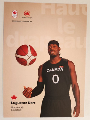 *RARE* Luguentz Dort Paris 2024 Team Canada Summer Olympics Basketball PromoCard