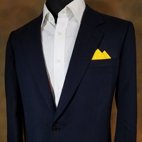 NEW - 100% Cotton Pre-Folded Pocket Square Handkerchief Insert - Reversible 2 PT - Picture 329 of 332