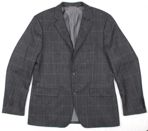 HUGO BOSS MAXWELL Men's Grey Check Windowpane Sport Coat Jacket Blazer 52 42 ' R - Picture 21 of 24