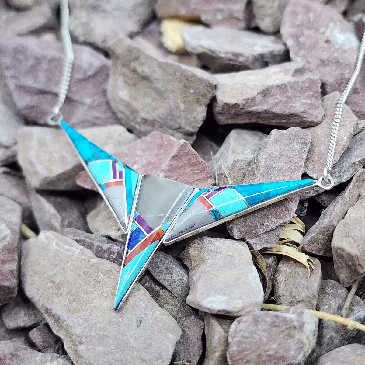 The Best Native American Turquoise Sterling Silver Paper Weight- 300 Grams The Best Native American Turquoise Sterling Silver Paper Weight- 300 Grams