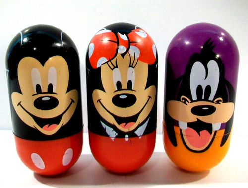 Kellogg's Cereal Wobblers Lot, Mickey Mouse, Minnie Mouse, Goofy, #23 #31 #33