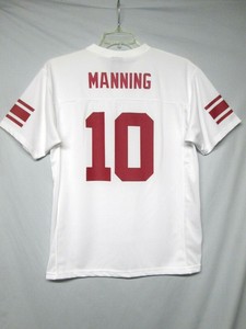 NFL-Team-Apparel-New-York-Giants-Eli-Manning-White-Youth-Jersey-size-XL-18-20