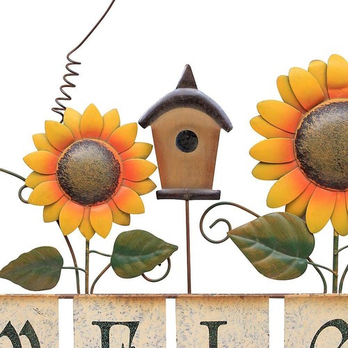 Vintage Sunflower Decor Welcome Sign for Front Door, Garden Themed Welcome Door  - Picture 2 of 4