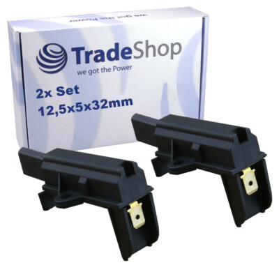 2x Motorkohlen 5 x 12,5 x 32 mm für Beko WMB61231PTM WMB61232CSPTM WMB61232M 