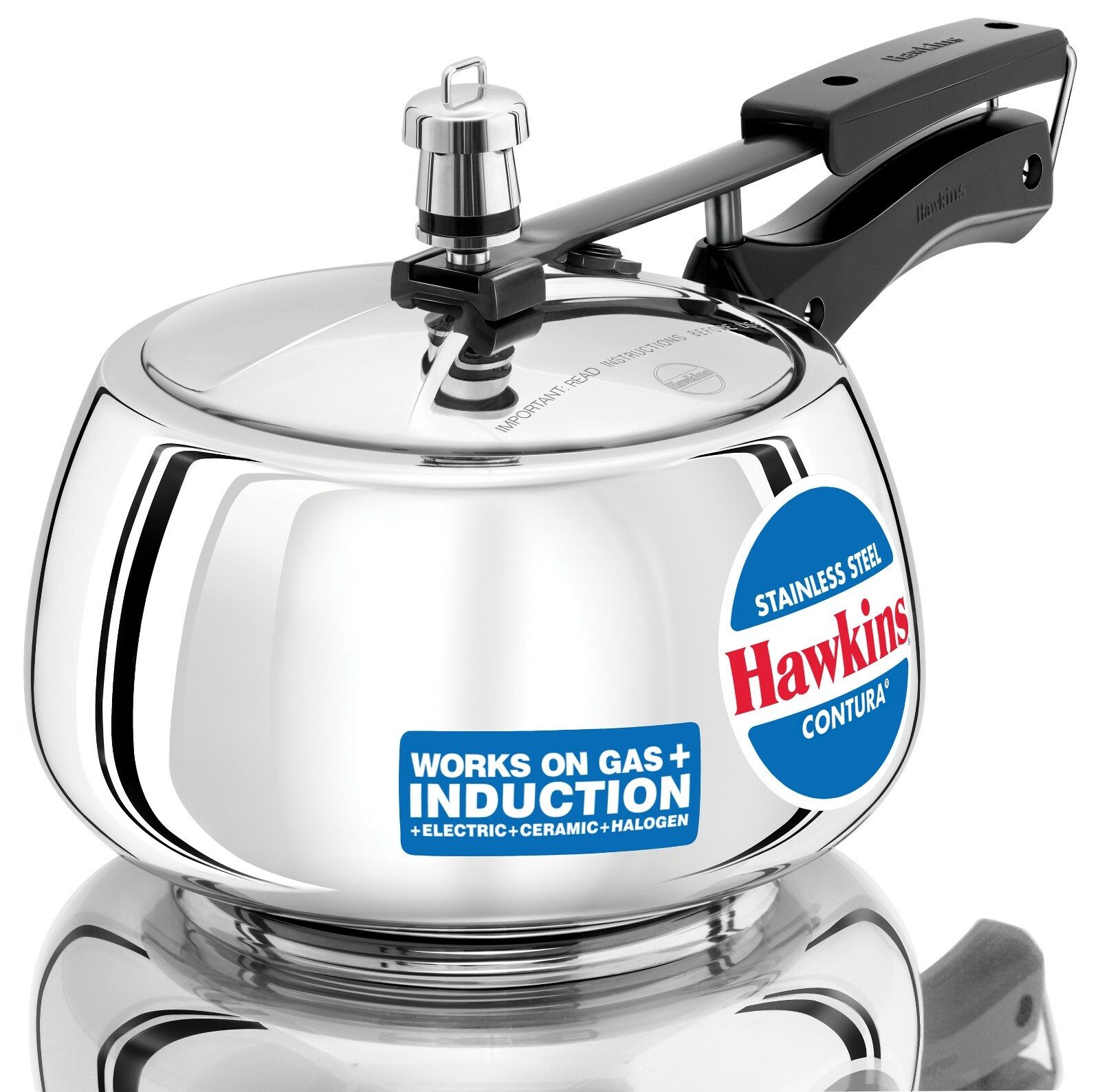 3 Litre Hawkins Contura Stainless Steel Pressure Cooker