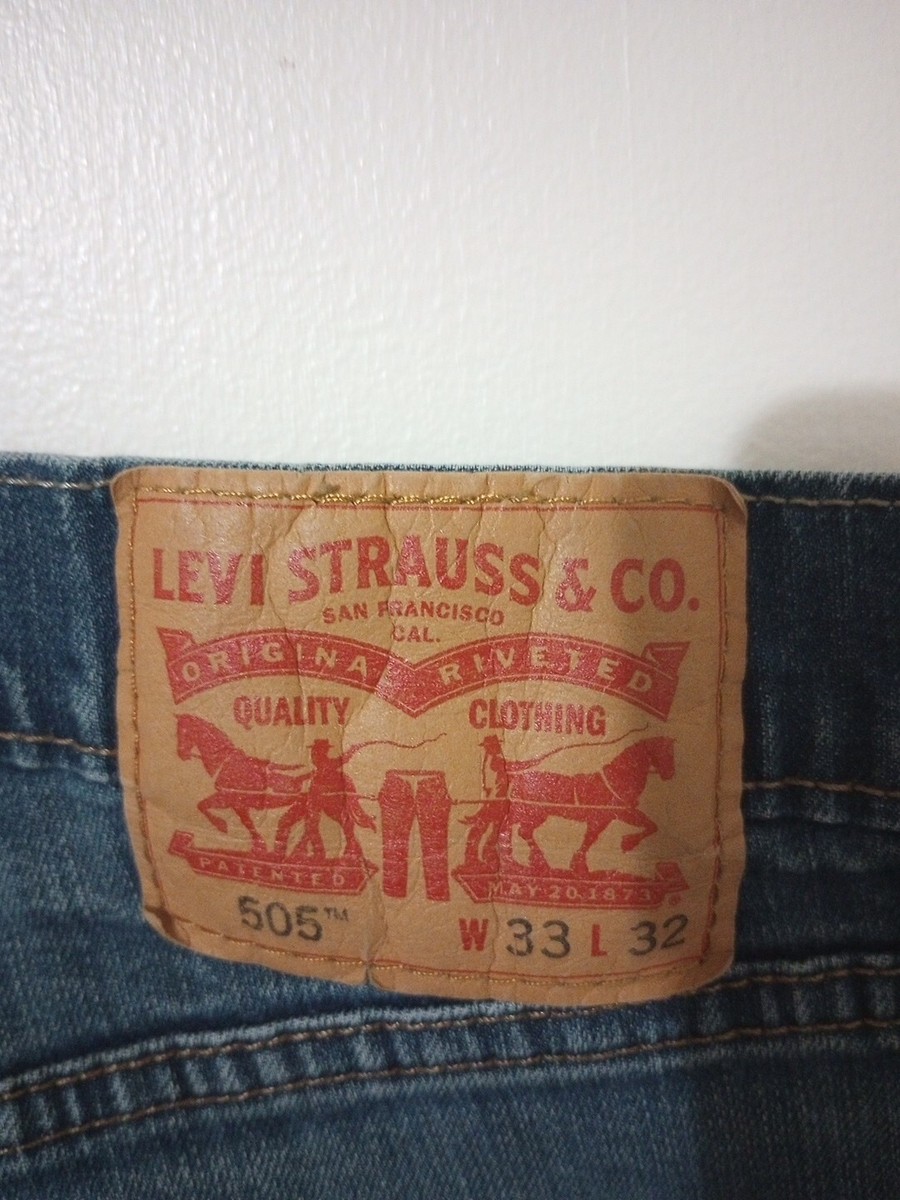 Levi's Original Riveted Men's Jeans 505 W33 L31 | eBay