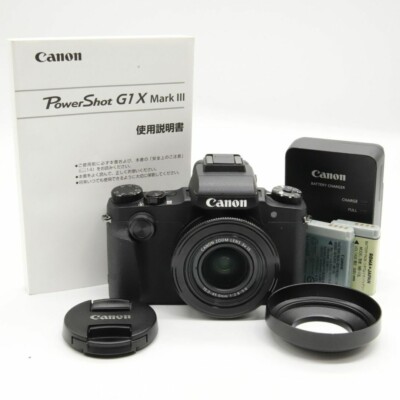 Canon PowerShot G1X Mark III Compact Digital Camera black Canon PowerShot G1X Mark III Compact Digital Camera black
