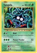 Tangela 8/108 - XY - Evolutions - Near Mint Reverse Holofoil Pokemon Card