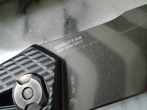 Zero Tolerance KVT Tactical Pocket Knife Striped 0308BLKTS Titanium CPM 20CV G10 - Picture 9 of 10
