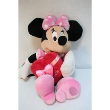 Disney Store Valentine's Day Minnie Mouse Plush Stuffed Pink Red Box Chocolate