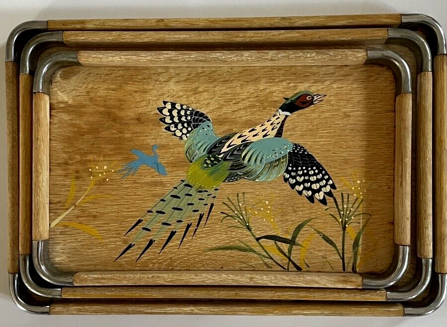 Vintage on sale dinner trays