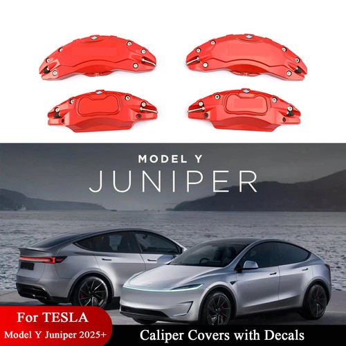 Cubierta de pinza 4 piezas para Tesla Modelo Y Juniper 2025 2026 con pegatinas 19 20 pulgadas - Imagen 1 de 25