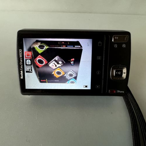 KODAK EasyShare M530 12MP Grey Digital Camera w/ Charger Battery Manual Cover SD - Picture 8 of 23