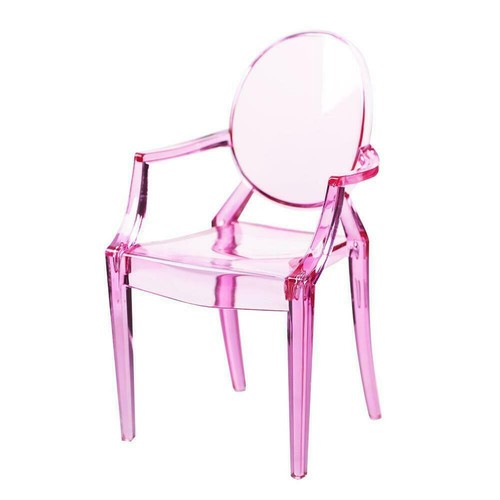 Mini sillón en miniatura para casa de muñecas 1:6 silla de plástico muñeca decoración de casa juguetes para niños - Imagen 5 de 11