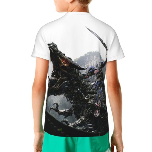 Transformers Rise of the Beasts Movie Kids T-Shirt Novelty Short Sleeve Tee Tops - Picture 27 of 34