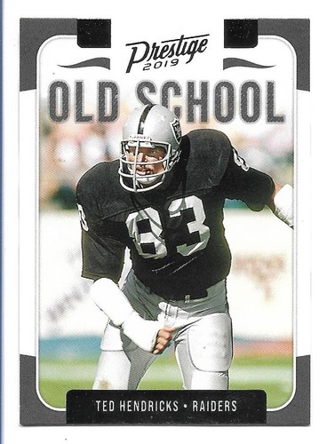 TED HENDRICKS 2019 Panini Prestige OLD SCHOOL #OS-TH Oakland Raiders