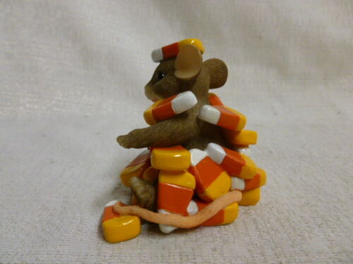 Charming Tails Candy Corn Caper 85/104 Fall Halloween Mouse - Picture 2 of 6