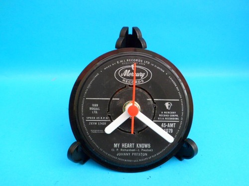 CLOCKS DESK / TABLE TOP Upcycled Vinyl SINGLES Vinyl Records LIST J Size 4" - Picture 396 of 466
