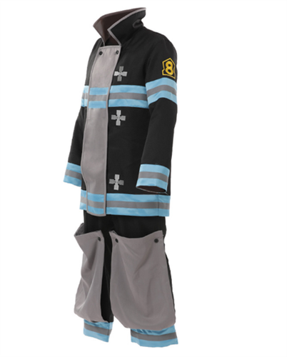Anime Fire Force No Shouboutai Fire Soldier Uniform Set Cosplay Kostüm - Bild 11 von 11