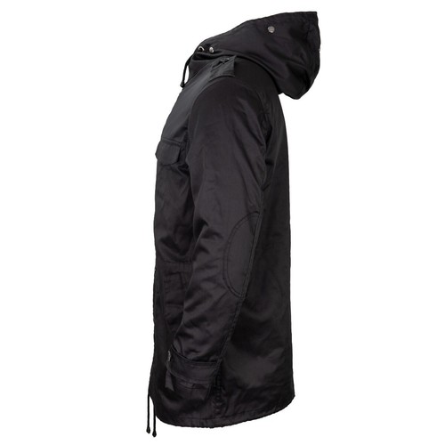 Military Style Brandit BW Parka Forest Coat- Black- Hooded-Multifunctional- New - Picture 2 of 10