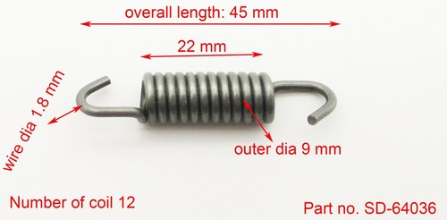 PER ENFIELD BULLET COPPIA MOLLE GANASCE FRENO ANTERIORI 7" - Foto 1 di 3